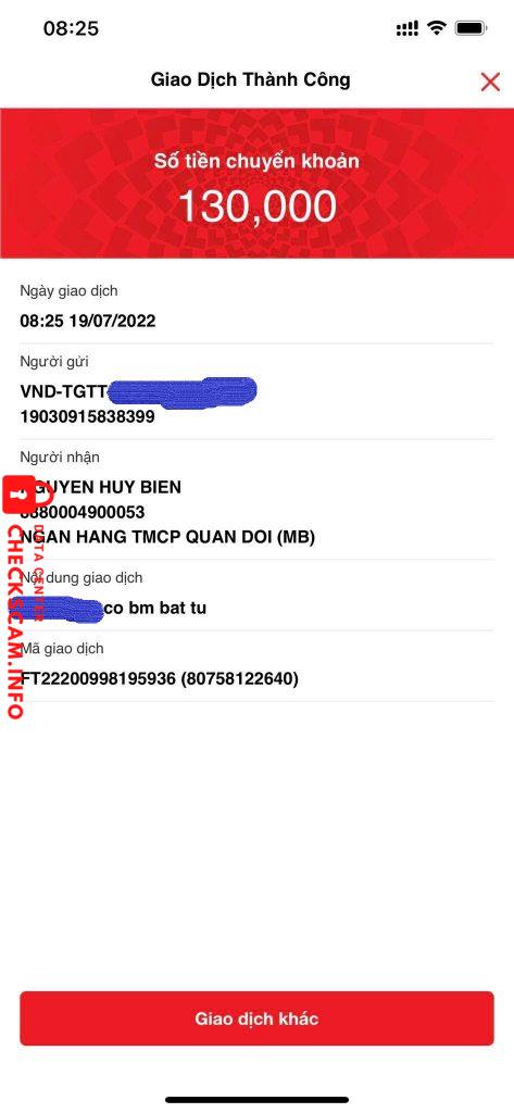 Ebidensya laban sa NGUYEN HUY BIEN