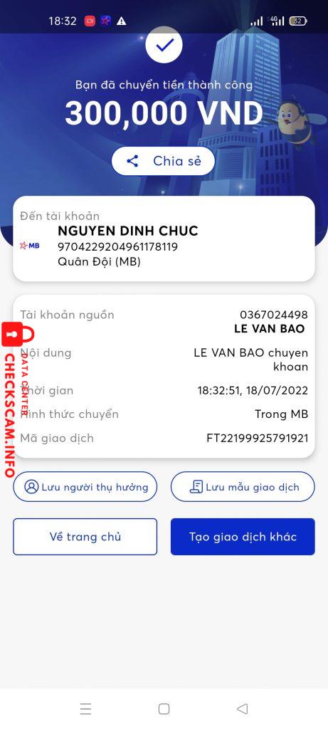 Ebidensya laban sa Nguyen Dinh Chuc