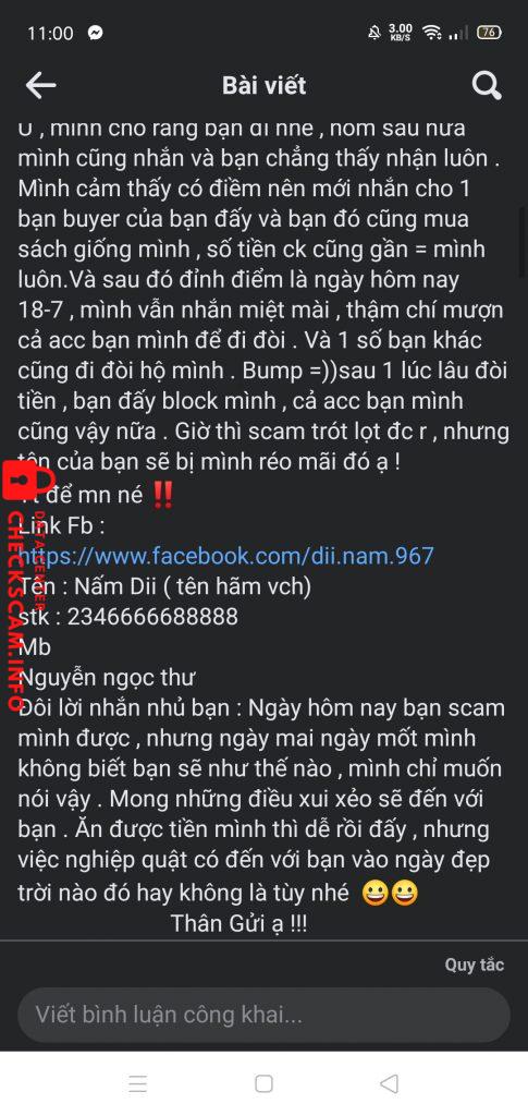 Ebidensya laban sa Nguyễn Ngọc Thư
