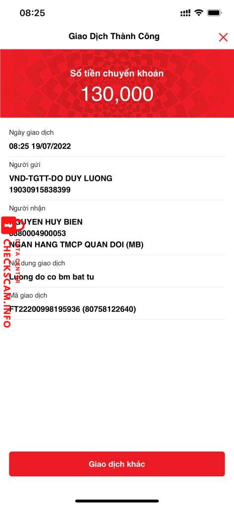 Ebidensya laban sa NGUYEN HUY BIEN