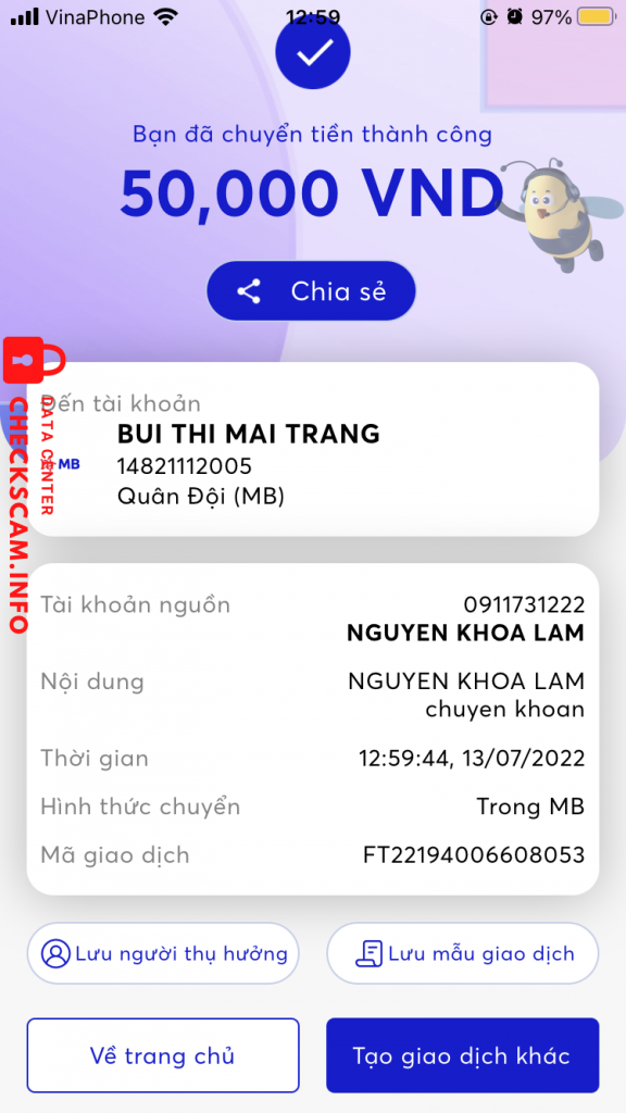 Preuves contre bui thi mai trang
