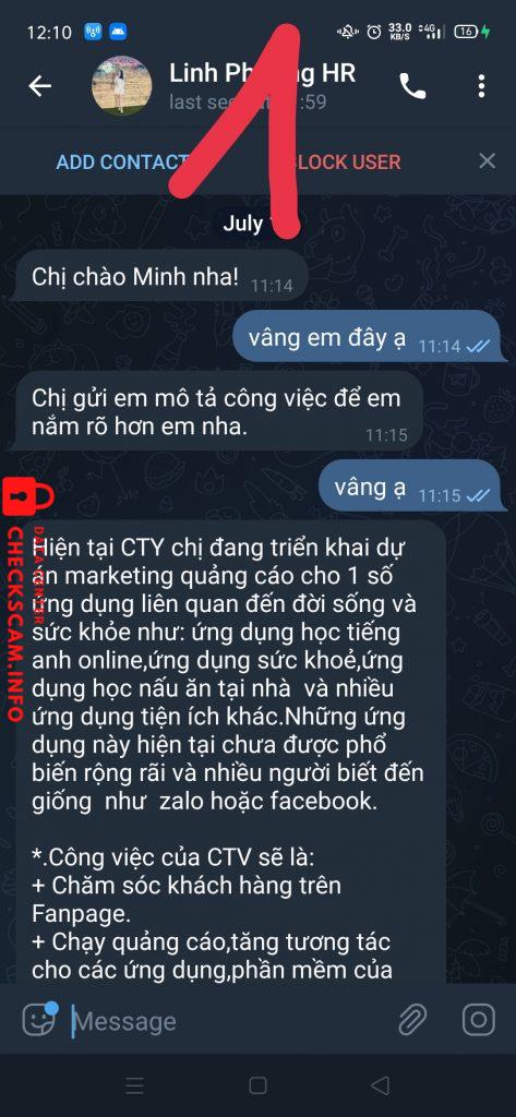Preuves contre LE HA THUY VY – Minhngocmb.com