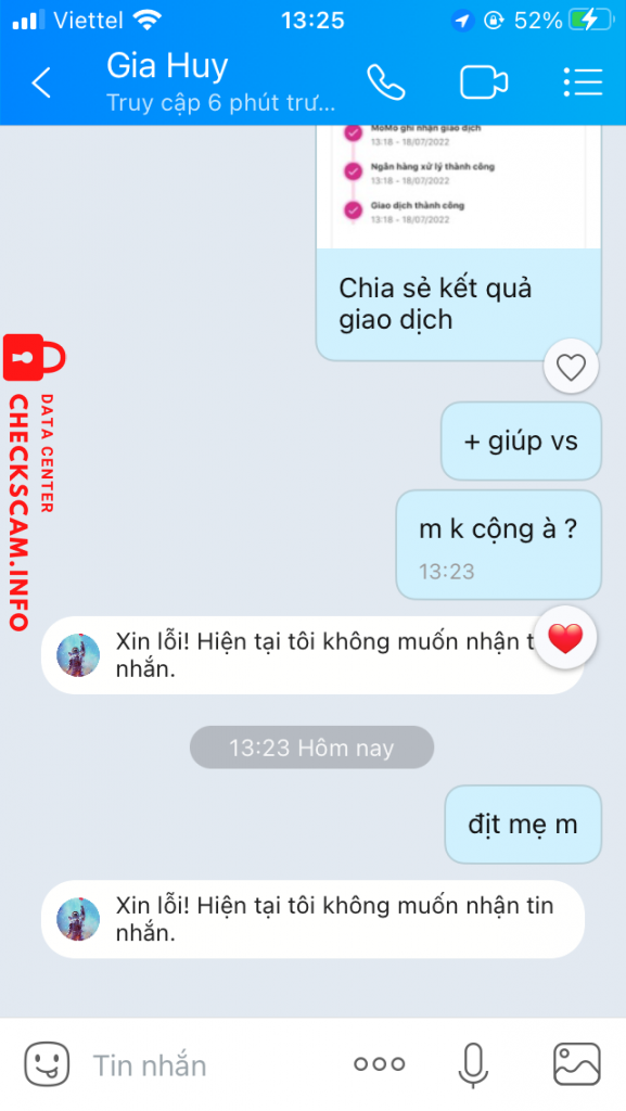 Preuves contre Đào Gia Huy