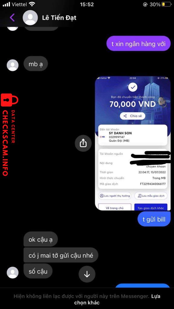 Preuves contre sy danh son