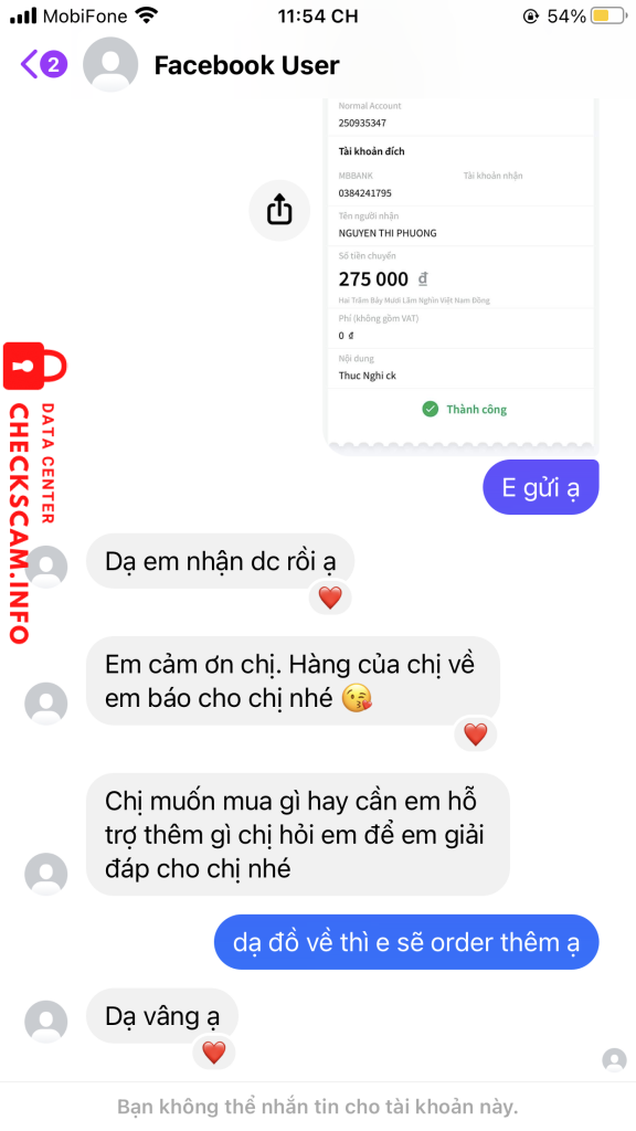 Preuves contre Nguyễn Thị Phương