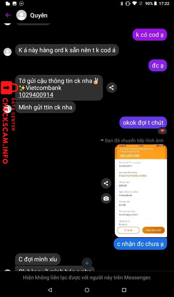 Preuves contre Quyên Quyên