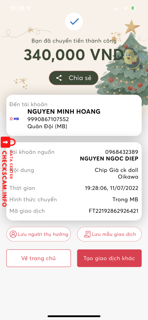 Preuves contre NGUYỄN MINH HOÀNG