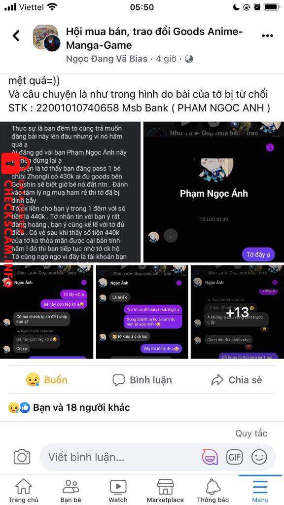 Preuves contre Pham Ngoc Anh