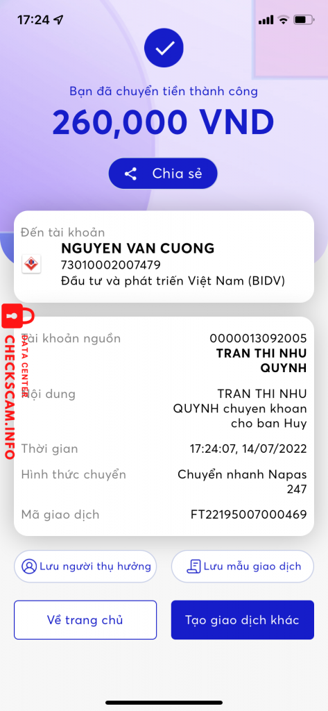 Ebidensya laban sa Nguyen van cuong