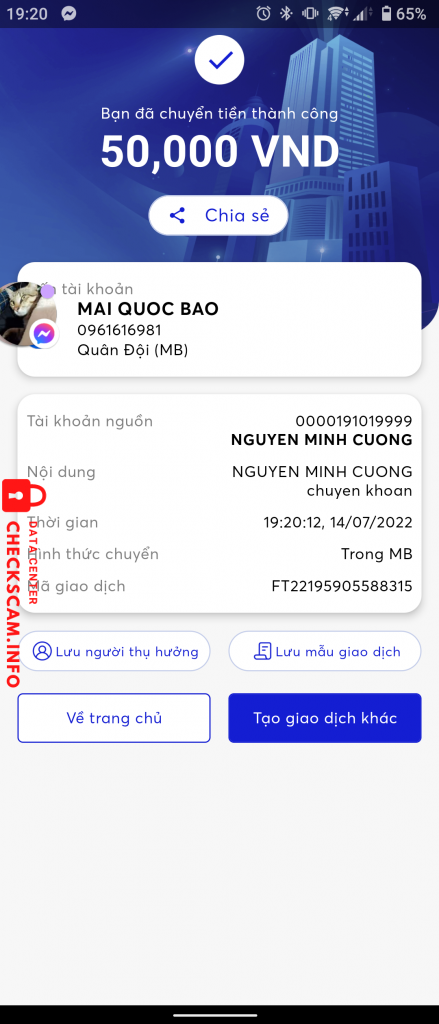 Ebidensya laban sa Mai Quốc Bảo