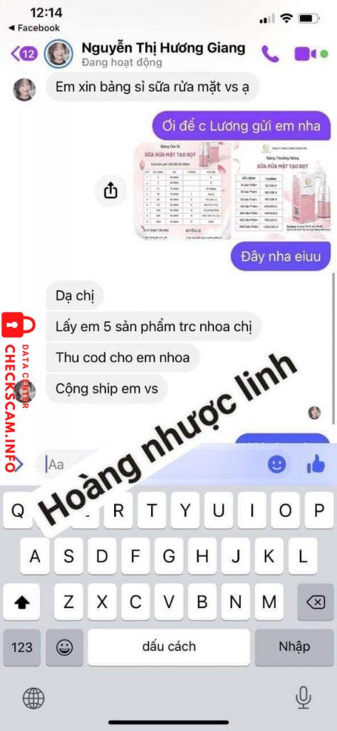 Ebidensya laban sa Giang Thị Vân Anh