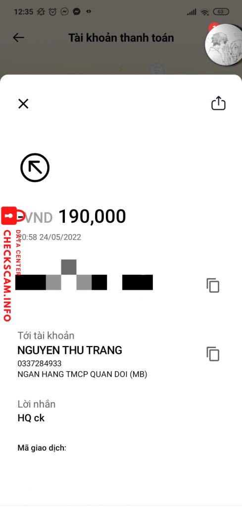 Ebidensya laban sa NGUYEN THU TRANG