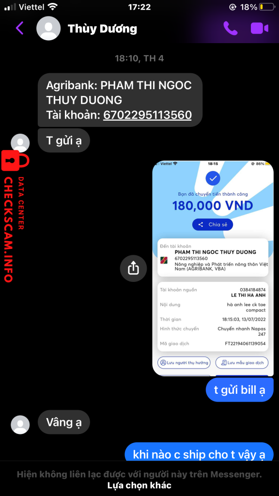Ebidensya laban sa PHAM THI NGOC THUY DUONG