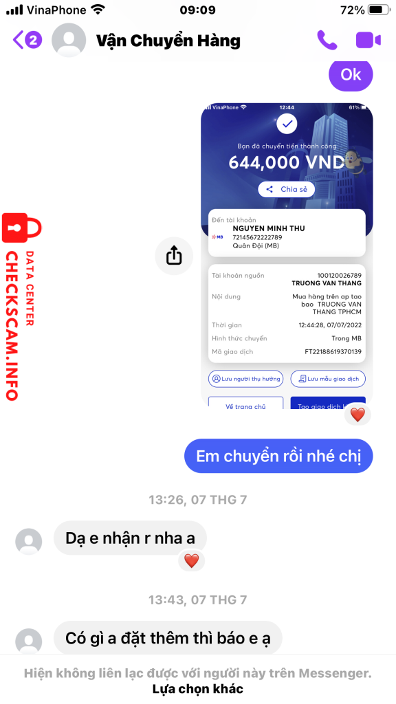 Bewijs tegen Nguyen minh thu