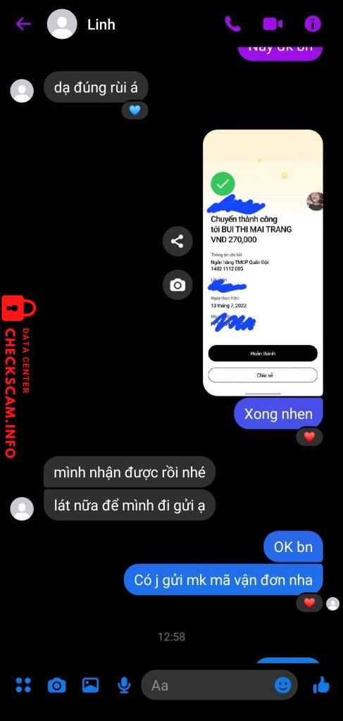 Bewijs tegen Bui Thi Mai Trang