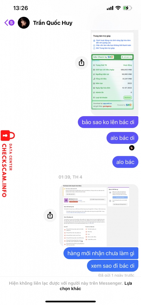 Bewijs tegen Trần Quốc Huy