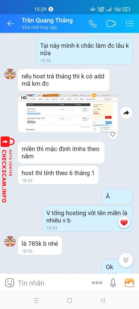针对的证据 Trần Quang Thắng
