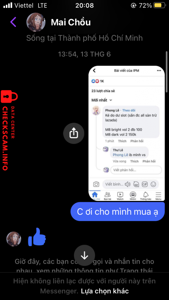 针对的证据 Lê Đình Đông Phong