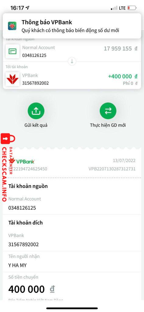 Preuves contre Y Ha My