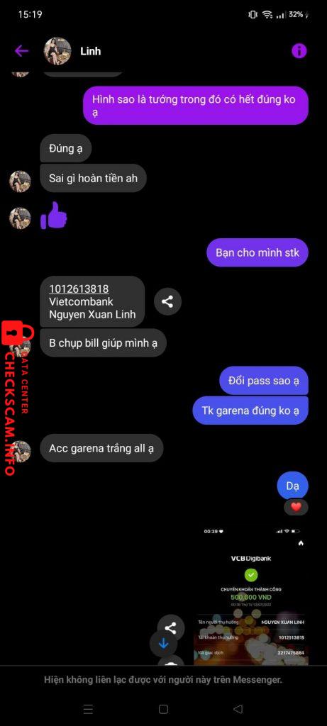 Preuves contre Nguyen Xuan Linh