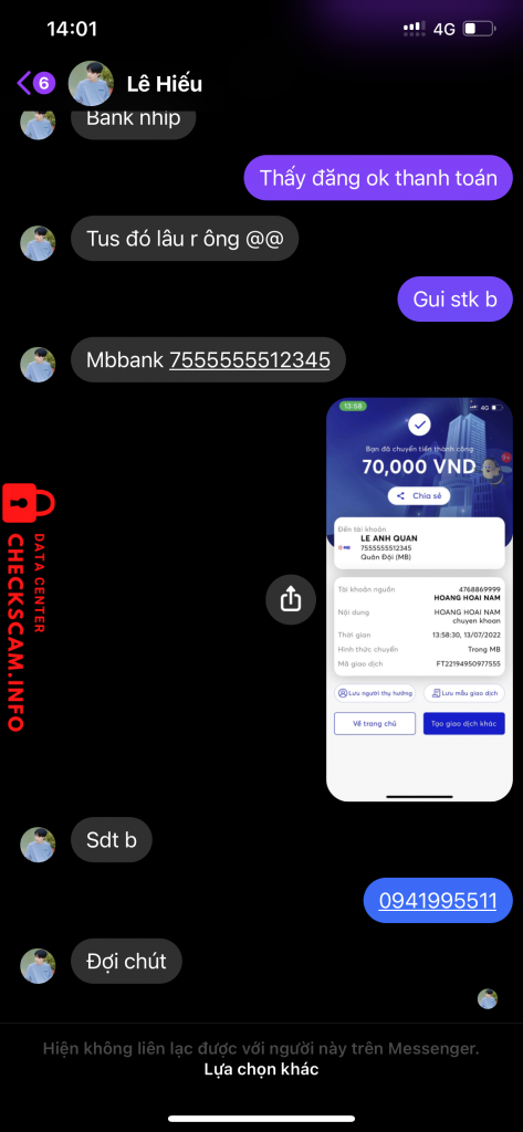 Preuves contre LÊ ANH QUÂN