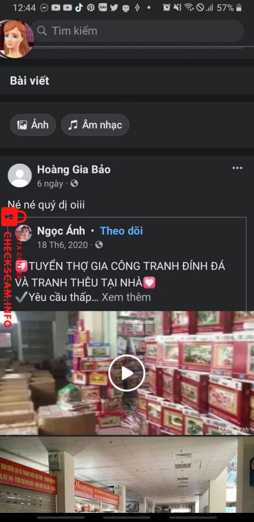 Preuves contre NGUYEN HOANG ANH THO