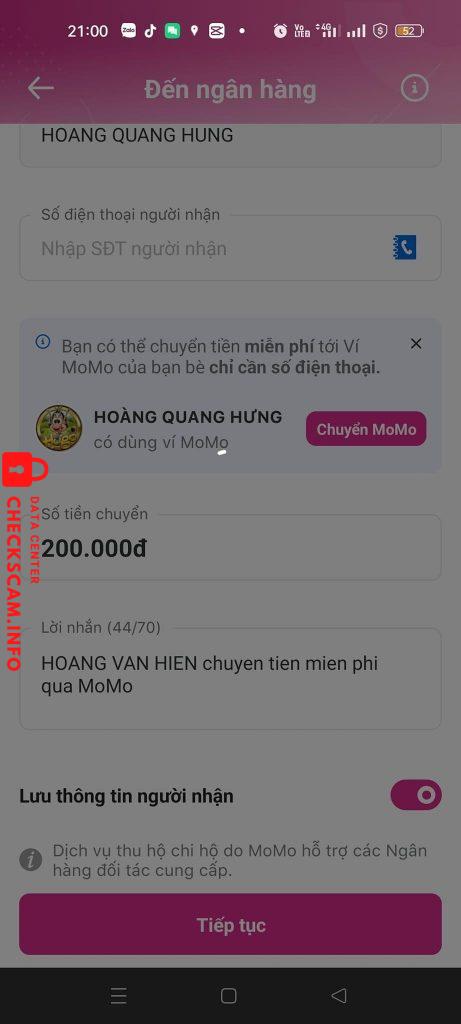 Preuves contre HOANG QUANG HUNG