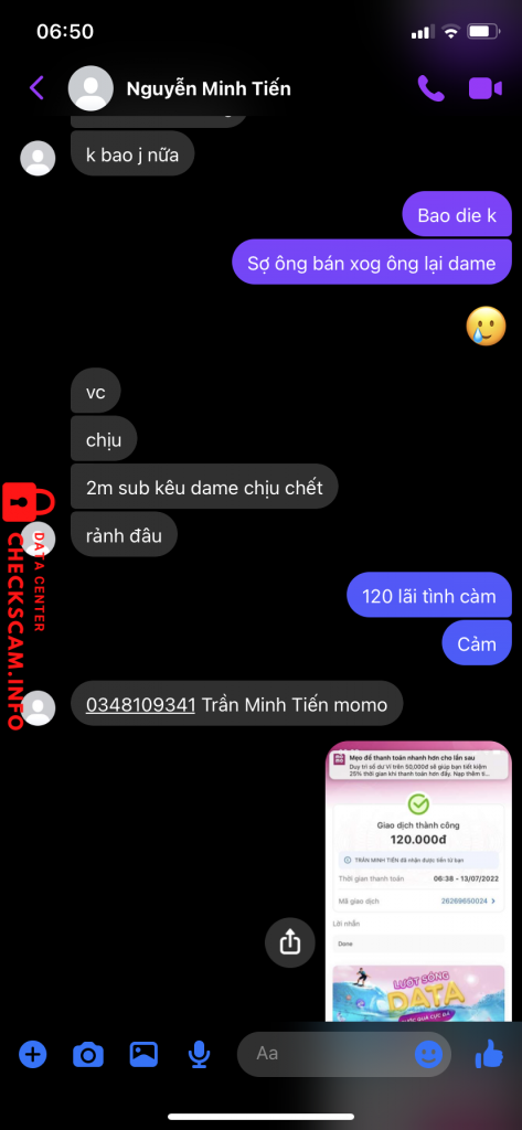 Preuves contre Nguyễn Minh Tiến