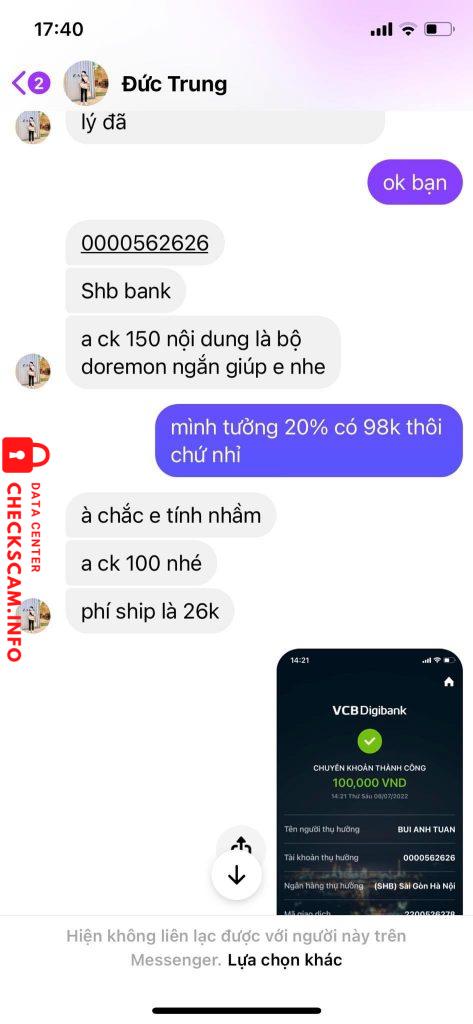 Ebidensya laban sa BUI ANH TUAN