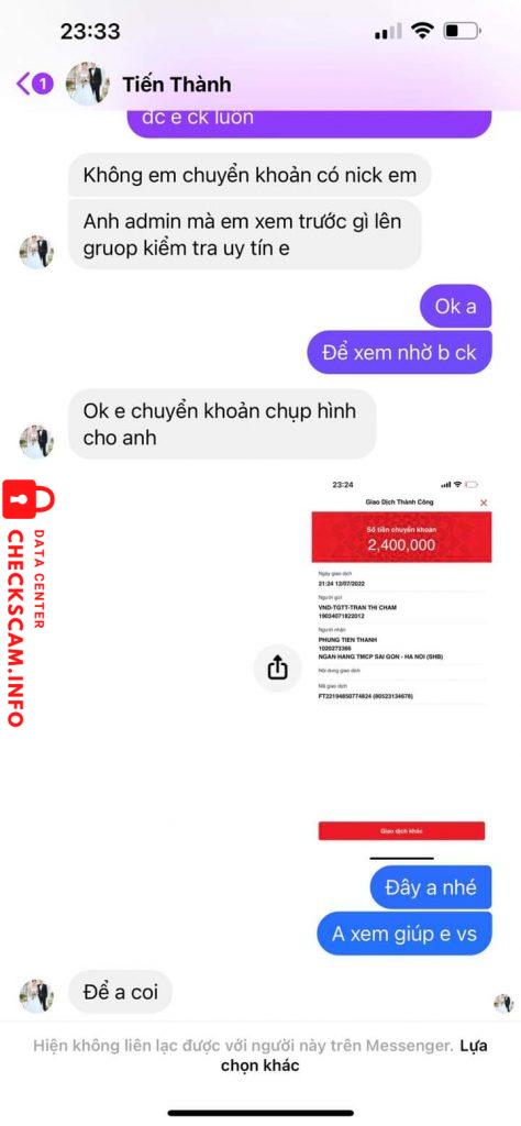 Ebidensya laban sa Phùng Tiến Thành