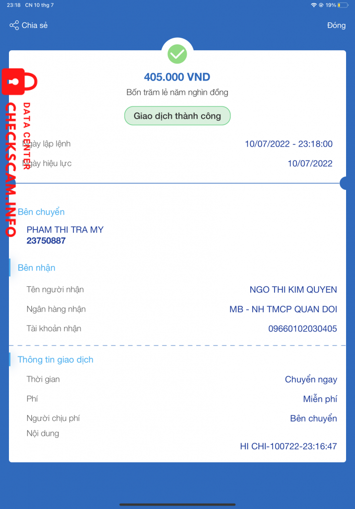 ဆန့်ကျင်သက်သေ NGO THI KIM QUYEN ( KIM HAN )