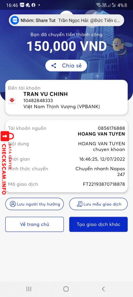 ဆန့်ကျင်သက်သေ tran vu chinh