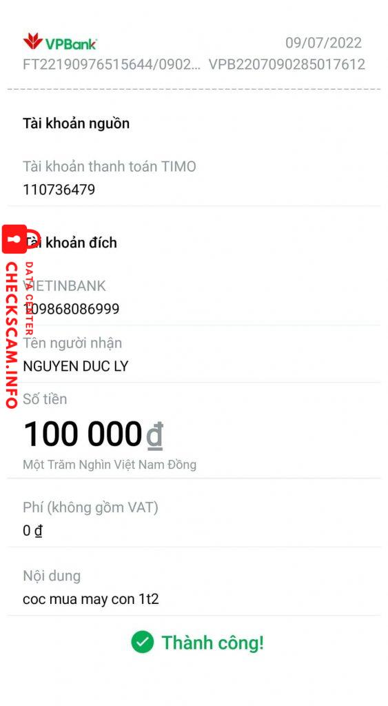 ဆန့်ကျင်သက်သေ NGUYEN DUC LY