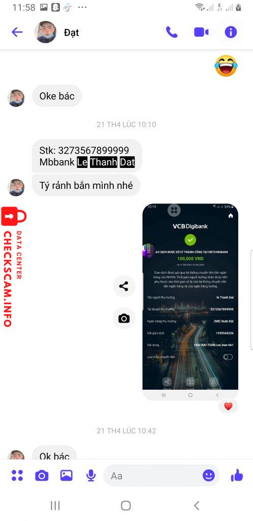 ဆန့်ကျင်သက်သေ Lê Thành Đạt