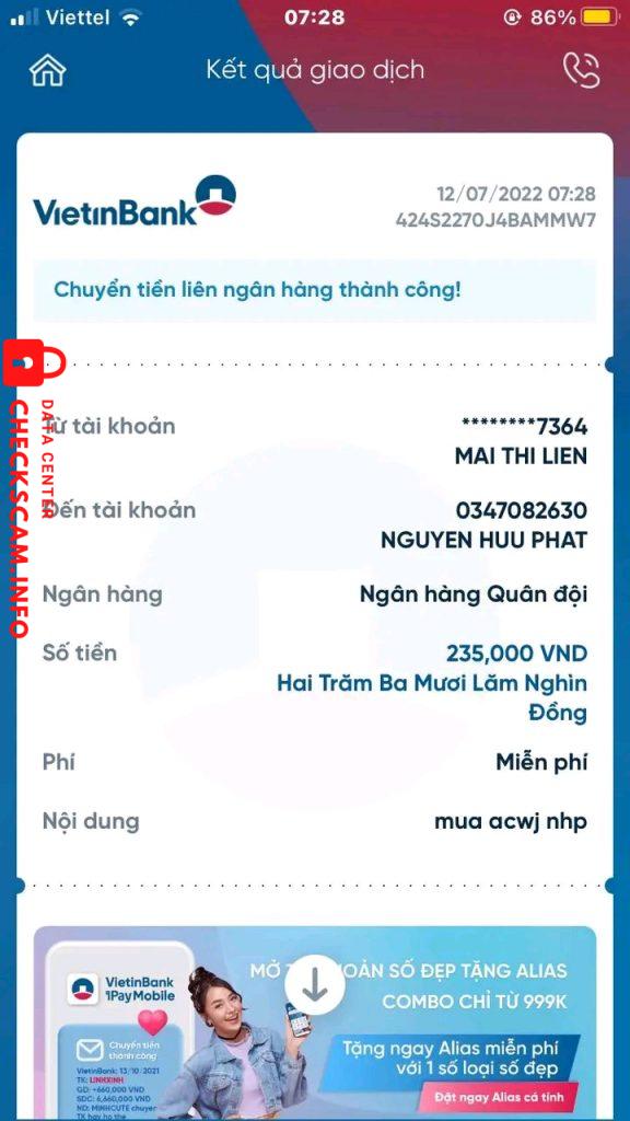 ဆန့်ကျင်သက်သေ NGUYEN HUU PHAT