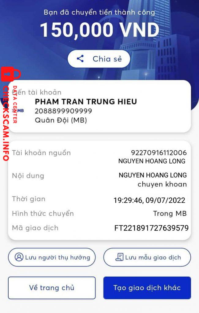 ဆန့်ကျင်သက်သေ phạm trần trung hiếu