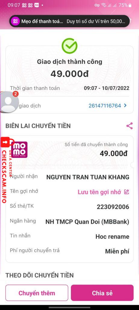 Bewijs tegen MA VAN HAO