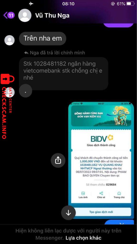 Bewijs tegen vu quang khai