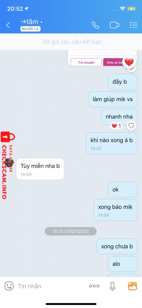 Bewijs tegen Huynh Nguyen Thanh Tam