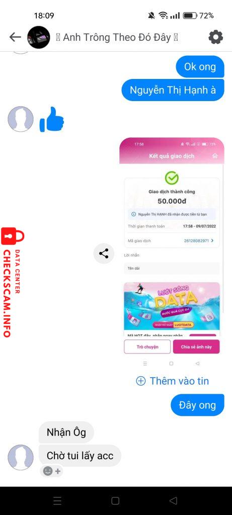 Bewijs tegen Nguyễn Thị Hạnh