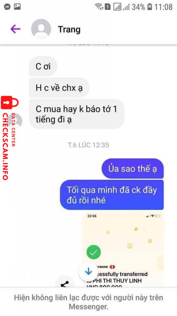 Bewijs tegen Phí Thị Thuỳ Linh