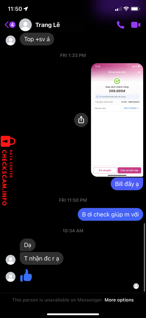 Bewijs tegen Lê Thị Quế