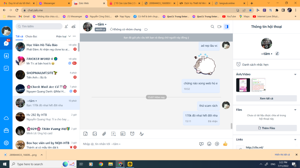 Bewijs tegen Huynh Nguyen Thanh Tam