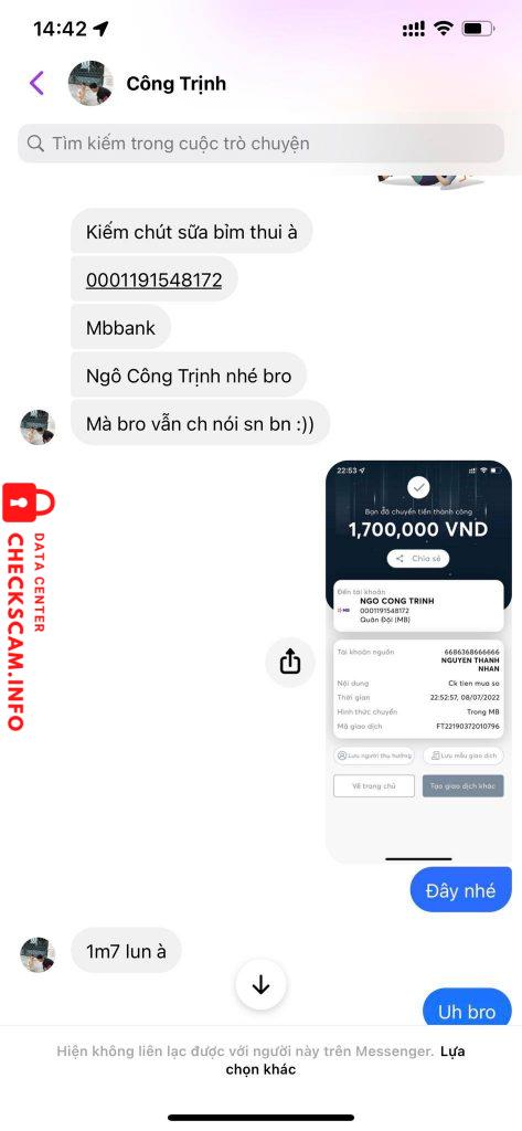 Bewijs tegen Ngô Công Trinh