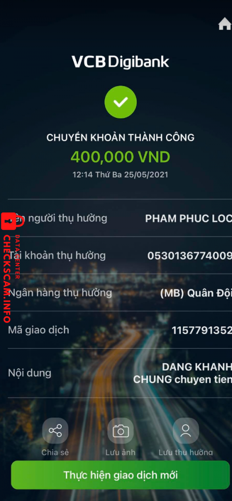 Preuves contre PHAM PHUC LOC