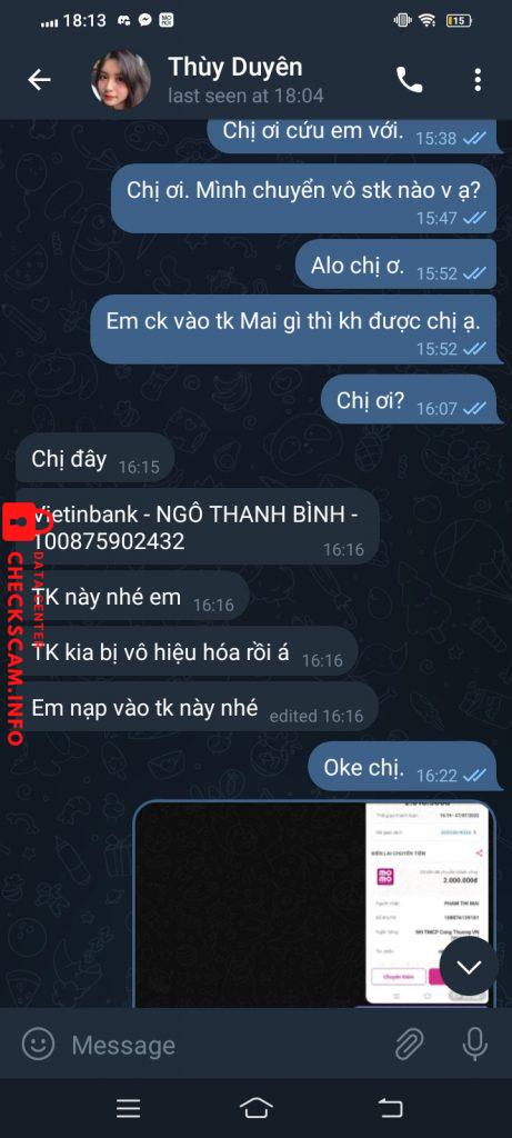 Preuves contre Ngô Thanh Bình