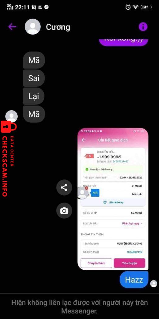 Preuves contre Nguyễn Đức Cương
