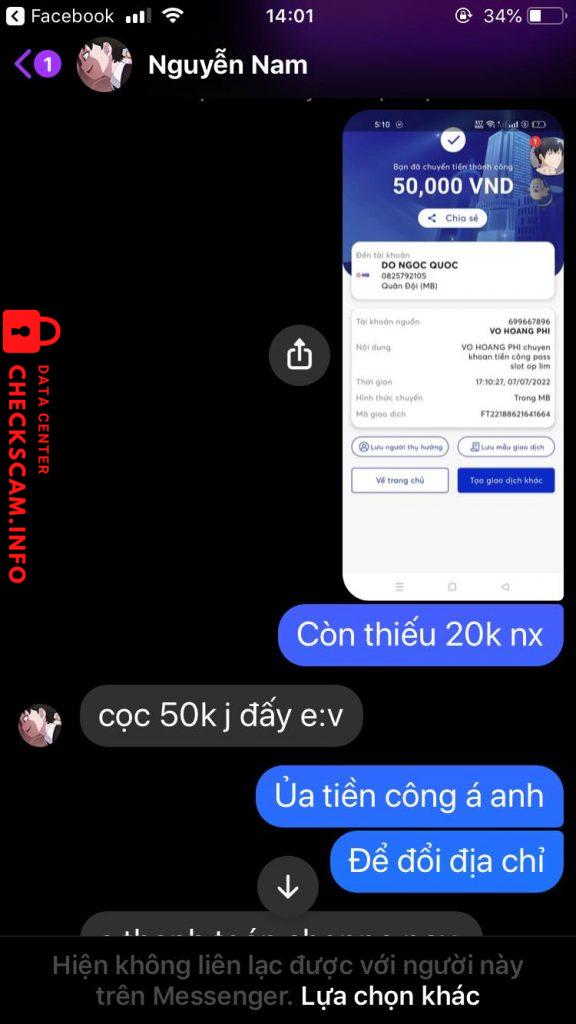 Preuves contre Đỗ Ngọc Quốc