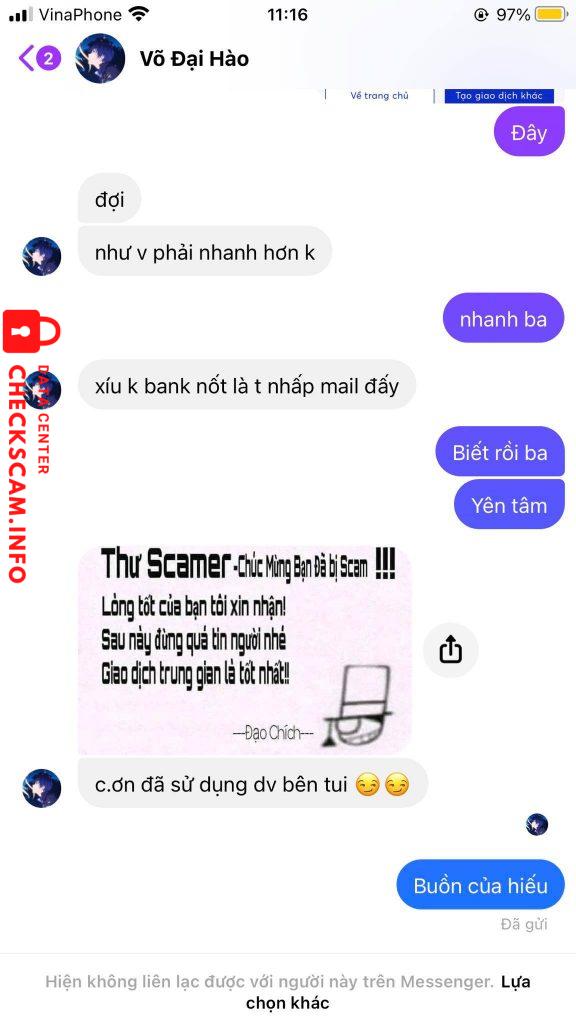 Preuves contre VO DAI HAO