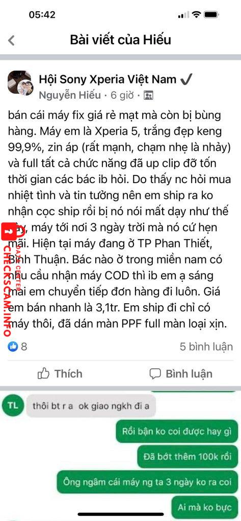 Preuves contre NGUYEN TRONG HIEU